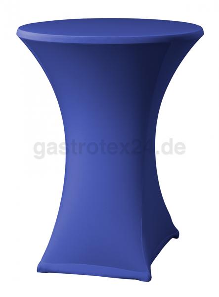 "Samba D2/D3" - Stretch-Stehtischhusse - 70 cm rund - für Scheren-Stehtische - Farbe: blau